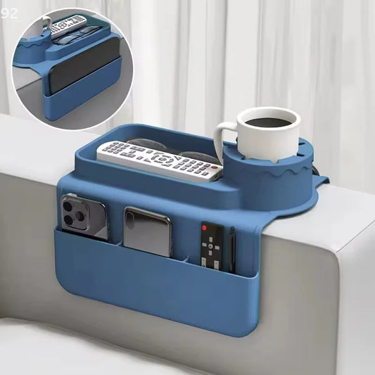 Silicone Sofa Armrest Cup Holder & Storage Tray