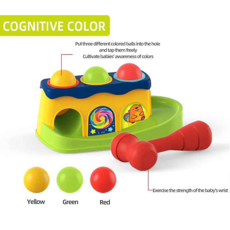 Children’s Interactive Ground Mouse Puzzle Toy – Tapping, Sound-Making, and Parent-Child Play