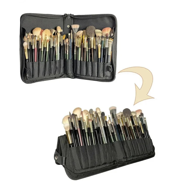 29 Foldable Makeup Brush Bag