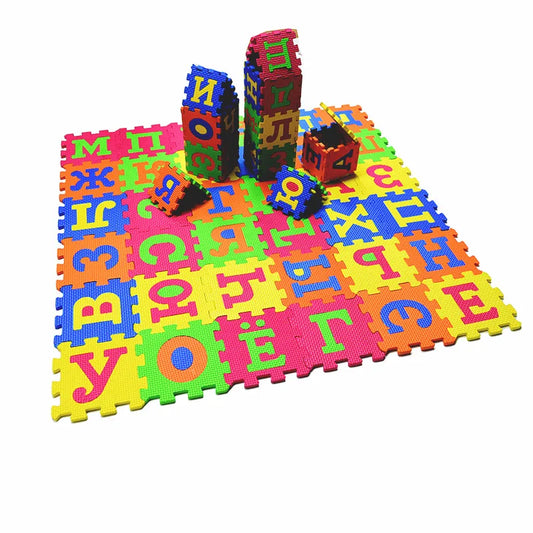 Kids baby play mat puzzle mats carpet rugs babies  Russian language EVA s 3D DIY soft toys for kid