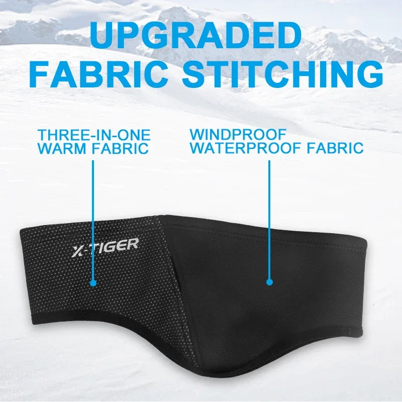 X-TIGER Windproof Fleece Cycling Balaclava - Thermal Sport Face Mask for Winter Biking Running Skiing (Moisture-Wicking/Unisex)
