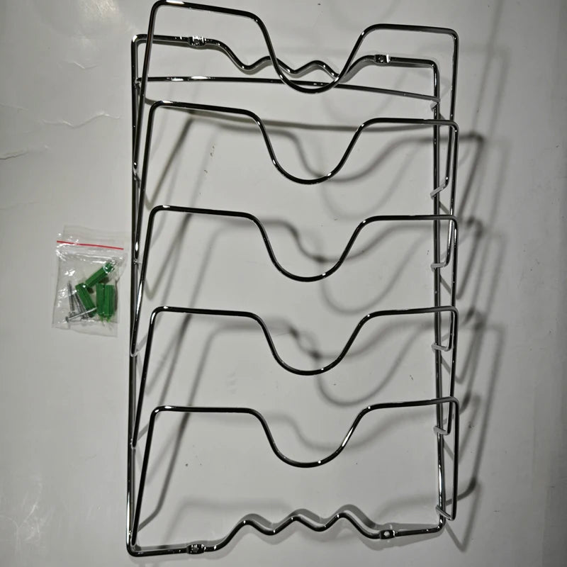 1Pcs Kitchen Accessories Stainless Steel Pot Lid Shelf Kitchen Organiser Pan Cover Lid Rack Stand Holder Dish Rack