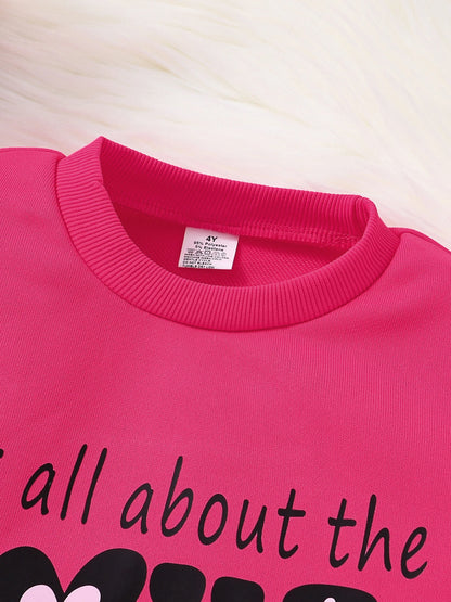 2 sets pink LOVE printed round