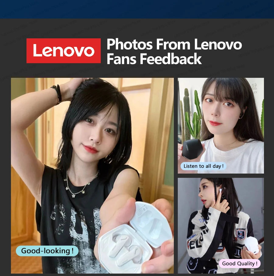 Lenovo GM2 Pro TWS Wireless HIFI Stereo Headset Low Latency Headphones Gaming Music Dual Mode Earbuds Music Sport Headset