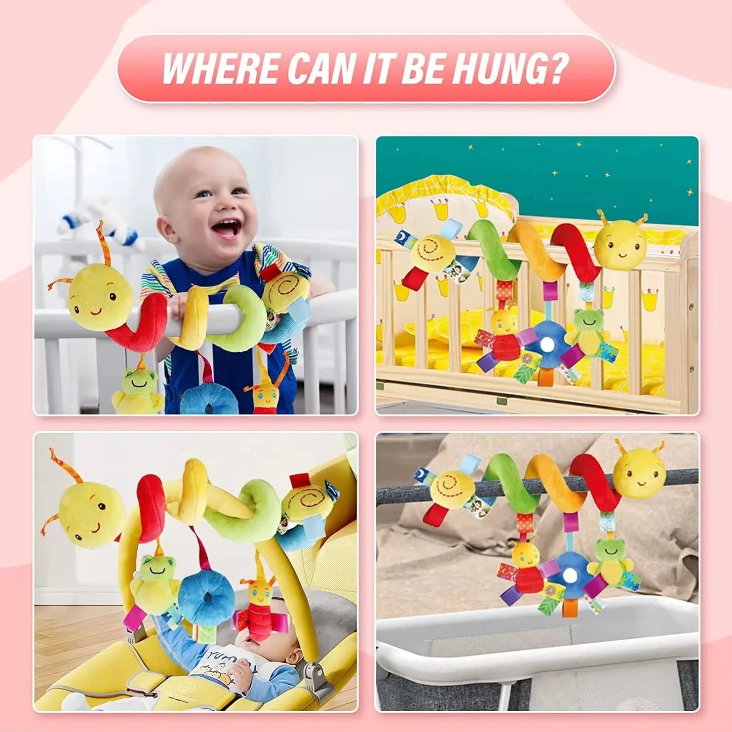 Baby Crib Hanging Rattles