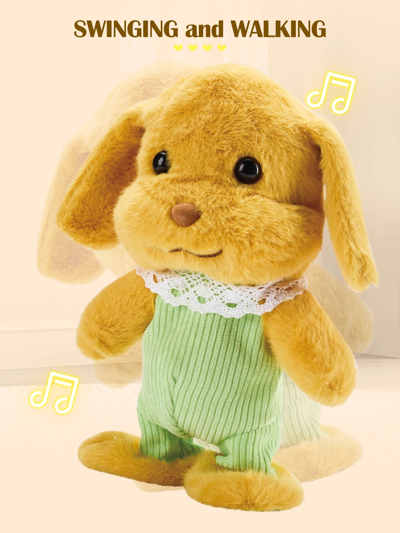 Electric Plush Toys, Talking Repeat Dancing Walking Duck Panda Rabbit Dog Sheep, Early Education Toy Gifts for Kids