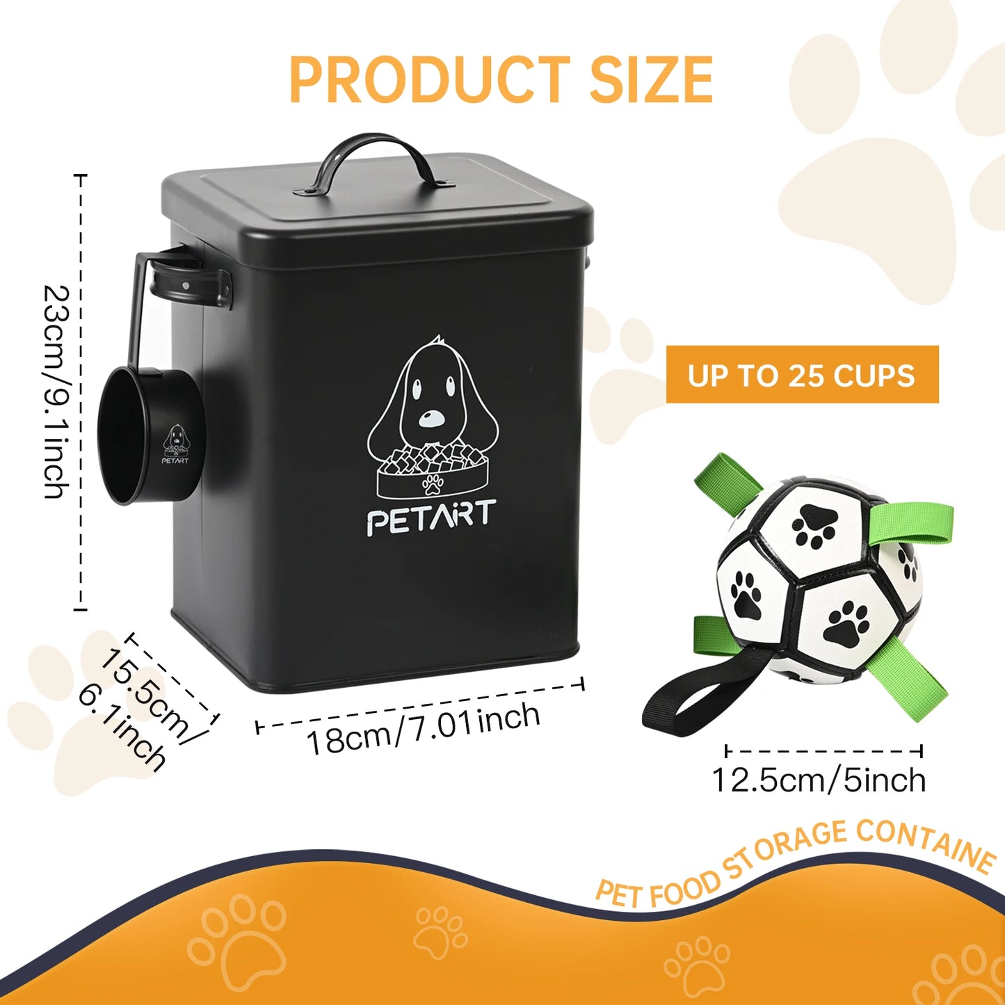 Large Capacity Pet Food Storage Container – Sealed, Moisture-Proof Bucket for Dogs & Cats