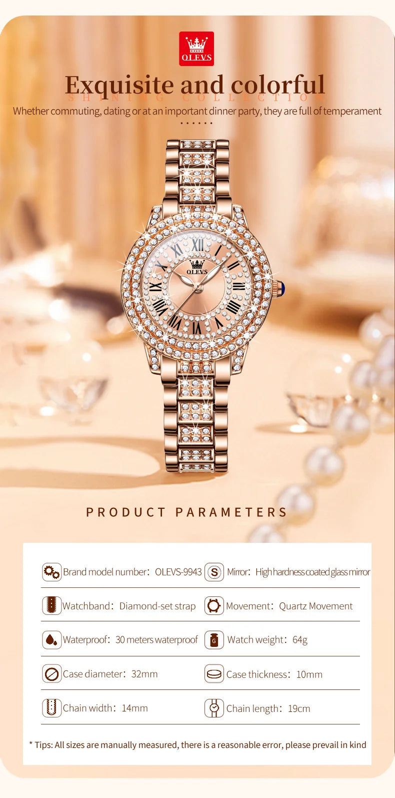 Stainless Steel  Diamond Watch