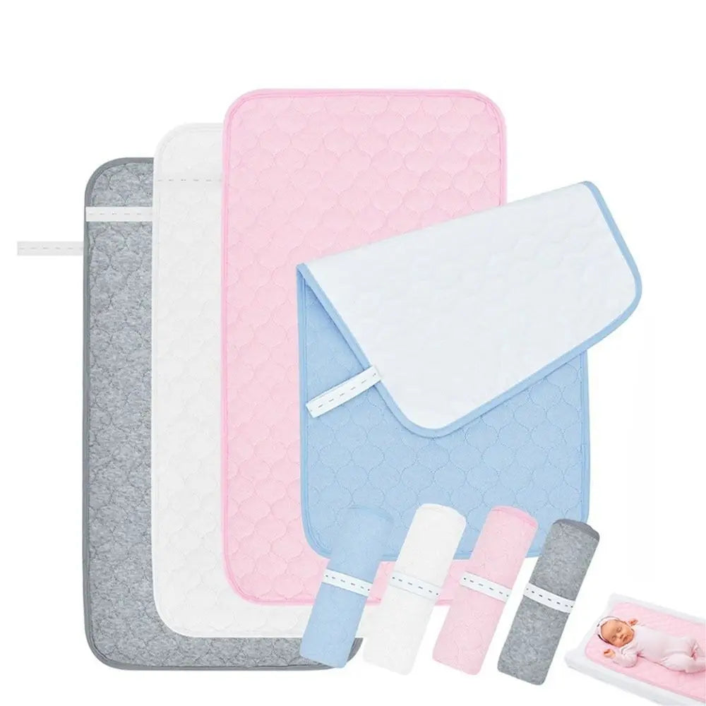 Non-slip Baby Changing Pad Waterproof Foldable Bassinet Mat Liners Breathable Rectangle Toddler Changer Cushions Diaper Station