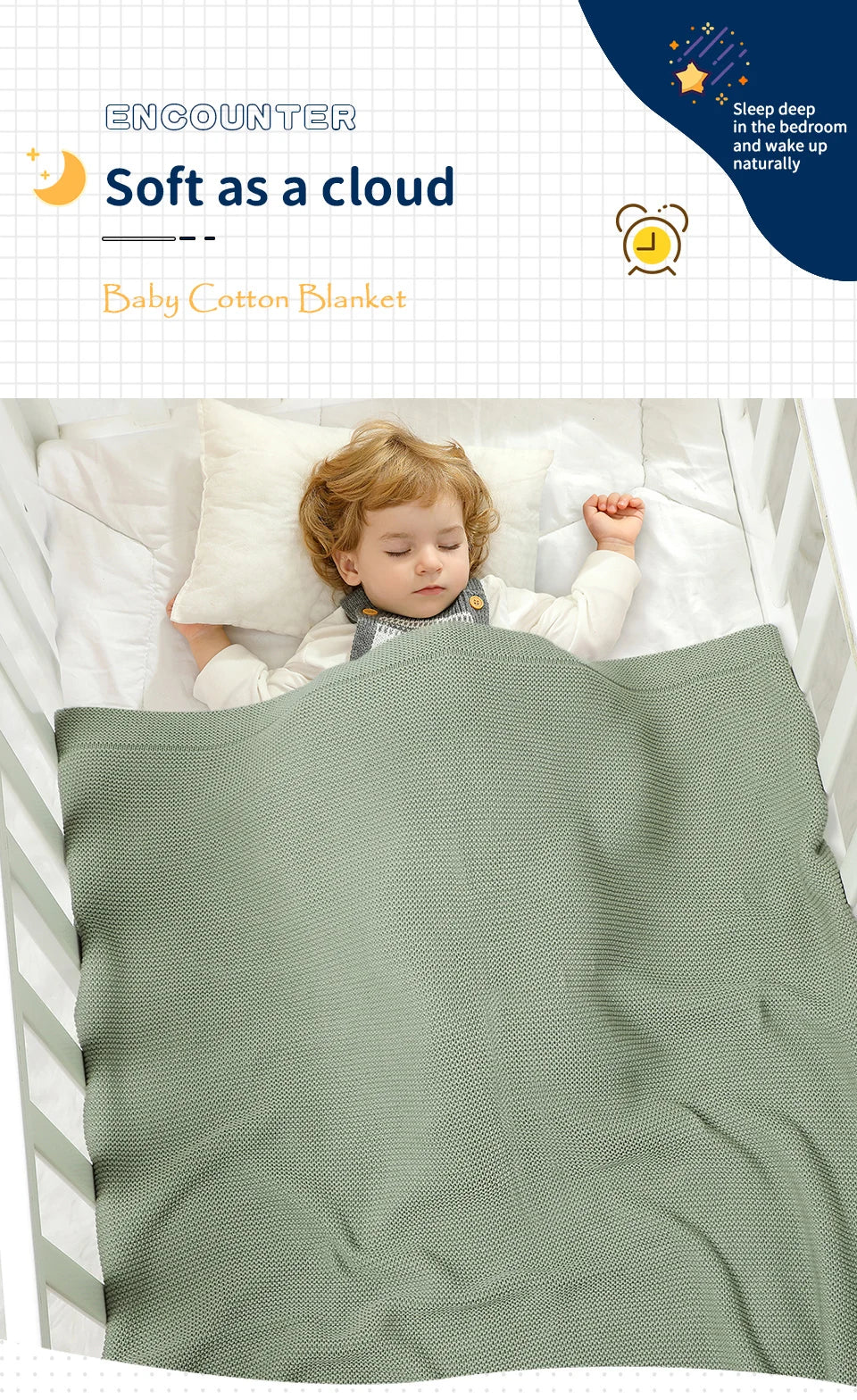 Baby Blankets for Girls Boys Dual-Use Newborns Infants Crib Nap Bedding Sheets 100*80cm Toddlers Receiving Mats Kids Playing Mat