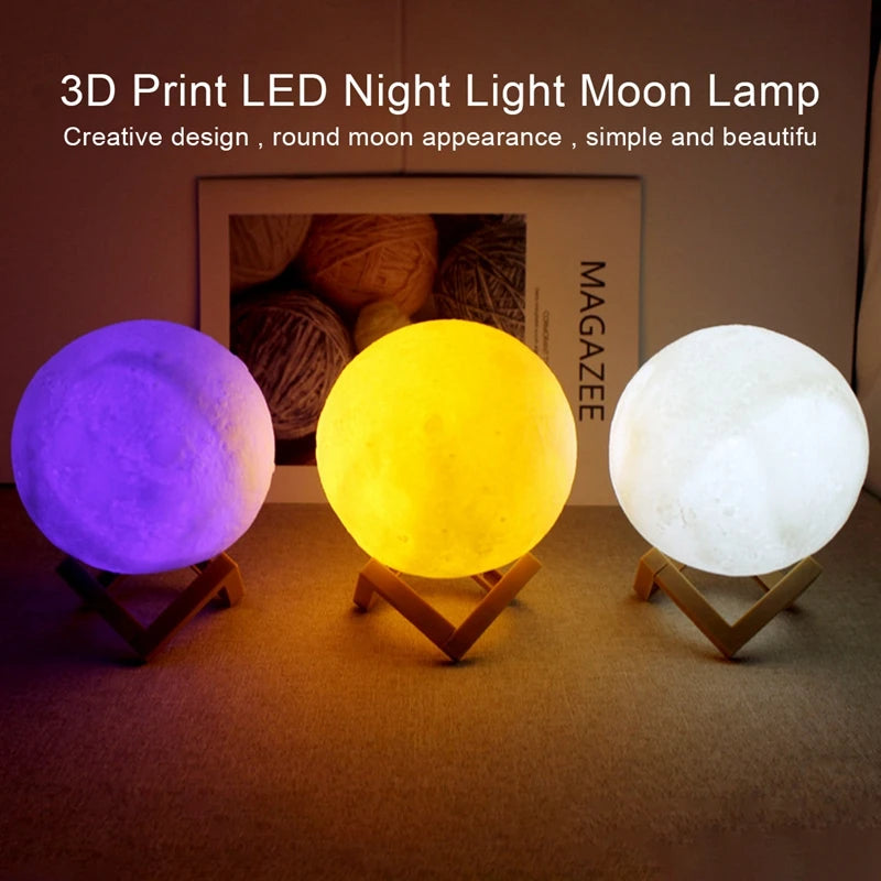 LED Galaxy Moon Light