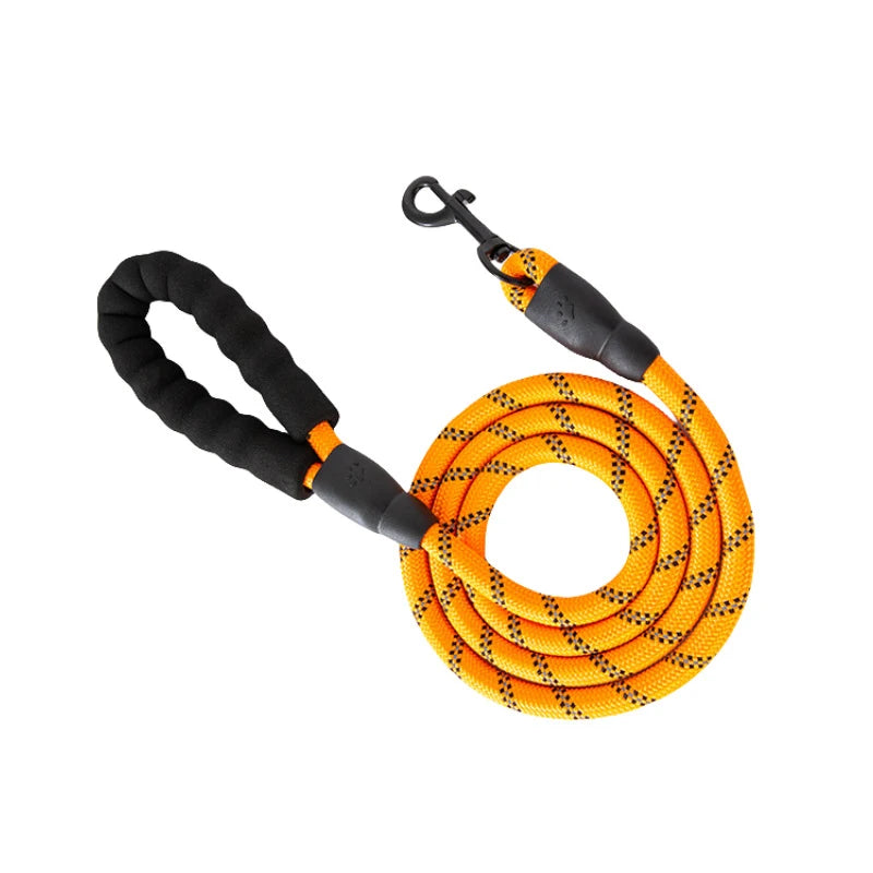 3M Reflective Dog Leash – Padded Handle, Heavy-Duty Double Traction Rope for Small to Large Dogs