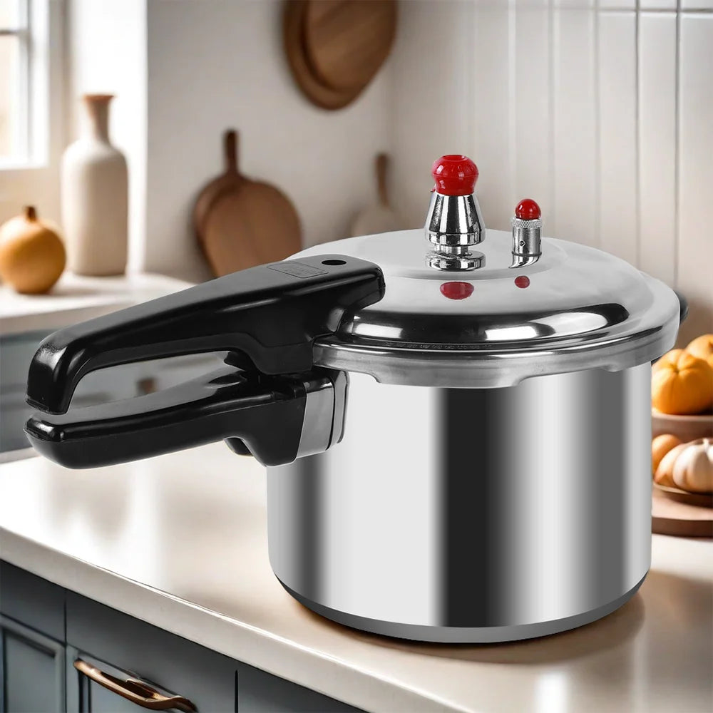3/5/7/9 Litre Home Dual Handle aluminum Pressure Cooker Kitchen Catering Cookware UK