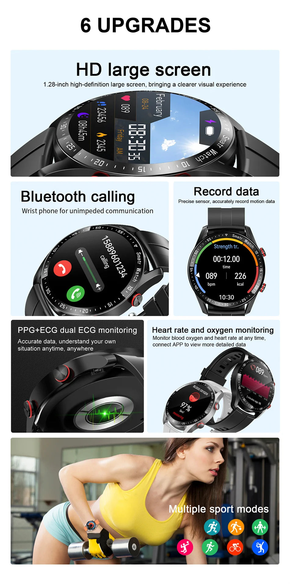 GT Series Smart Watch For Android IOS