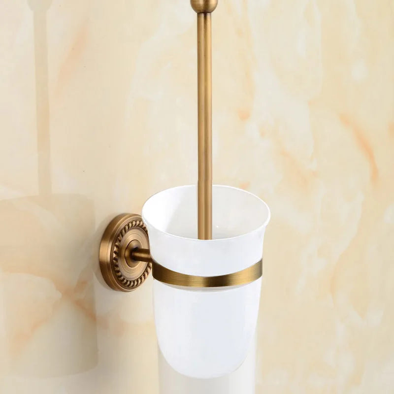 Solid Brass Bathroom Accessories Set,Robe hook,Paper Holder,Towel Bar,Soap Basket,Bathroom Fitting Sets