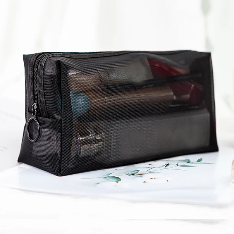 Mesh Cosmetic Travel Storage Makeup Bag Organiser