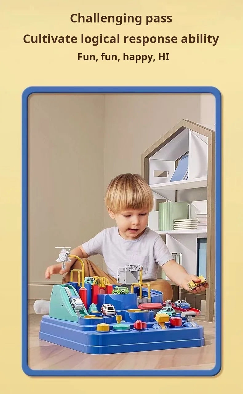 Large Car Track Adventure Toy – Educational and Interactive Brain-Teaser Game for Kids