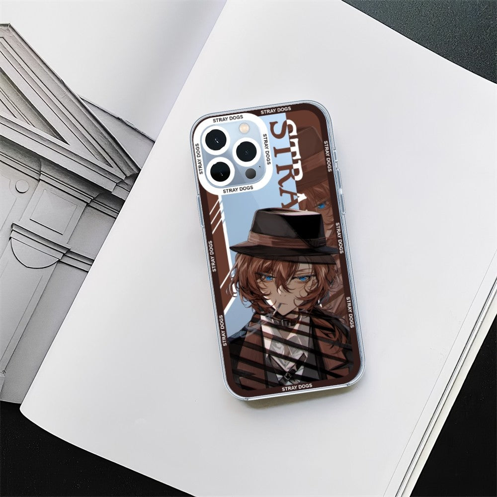 Anime Bungo Stray Dogs Transparent Phone Case – Compatible with iPhone 11, 12 Mini, 13, 14, 15 Pro Max