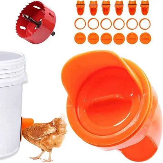 Automatic Poultry Waterer & Feeder – DIY Rainproof Feeding Kit for Chickens & Ducks