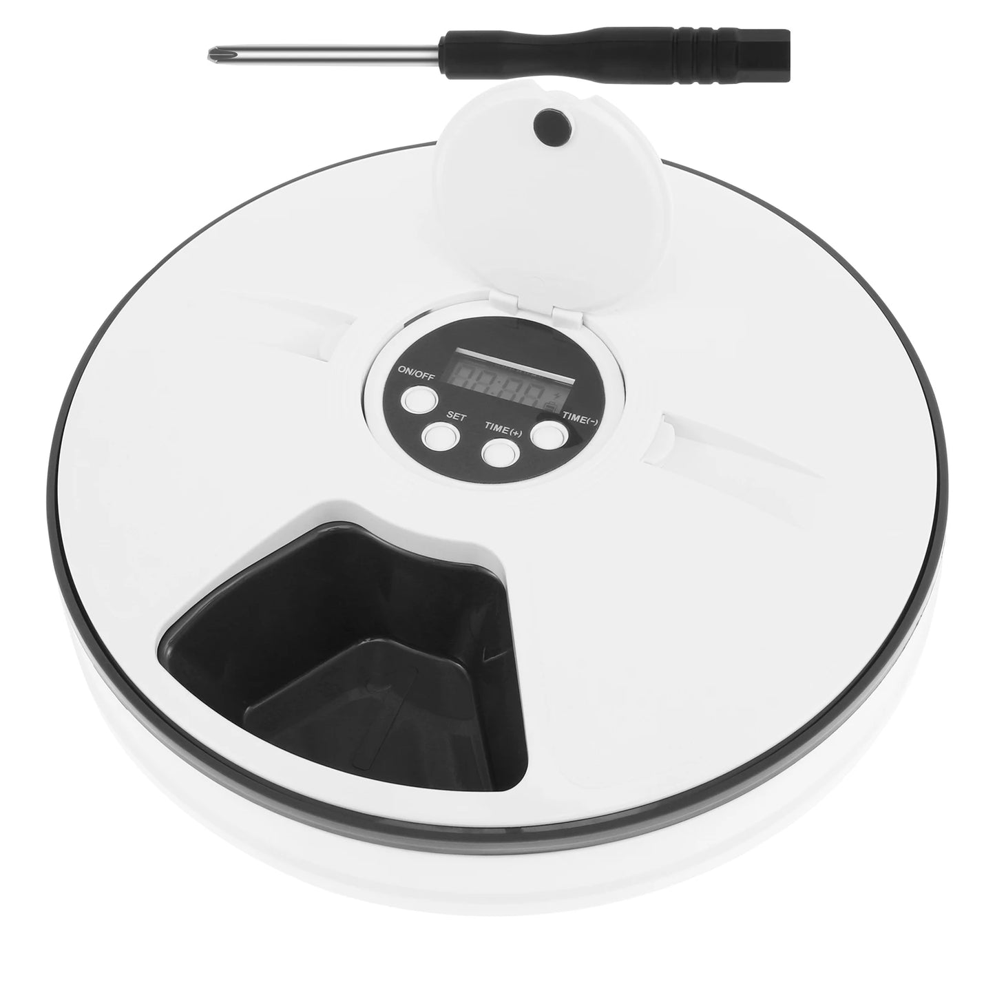 Automatic Pet Feeder 6-Grids 24 Hour Timing Wet/Dry Snacks Feeding Device Battery Powered For Cats Dogs Foods Dispenser