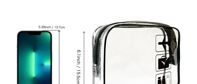 Clear Travel Makeup Cosmetic Bag