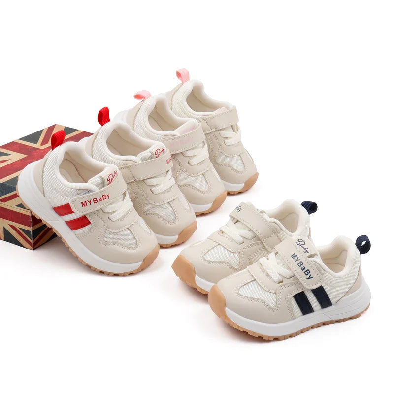 Baby Sneaker Spring and Autumn High Quality Rubber Sole Toddler Sport Shoes for Kids Outdoor Play Prewalking 2024 Fashion BM07