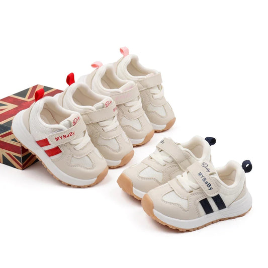 Baby Sneaker Spring and Autumn High Quality Rubber Sole Toddler Sport Shoes for Kids Outdoor Play Prewalking 2024 Fashion BM07