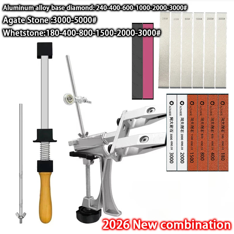 Professional Knife Sharpener Aluminum alloy Fixed Angle Sharpener Diamond Stone Whetstone Kitchen Tools Sharpen Machine Knives