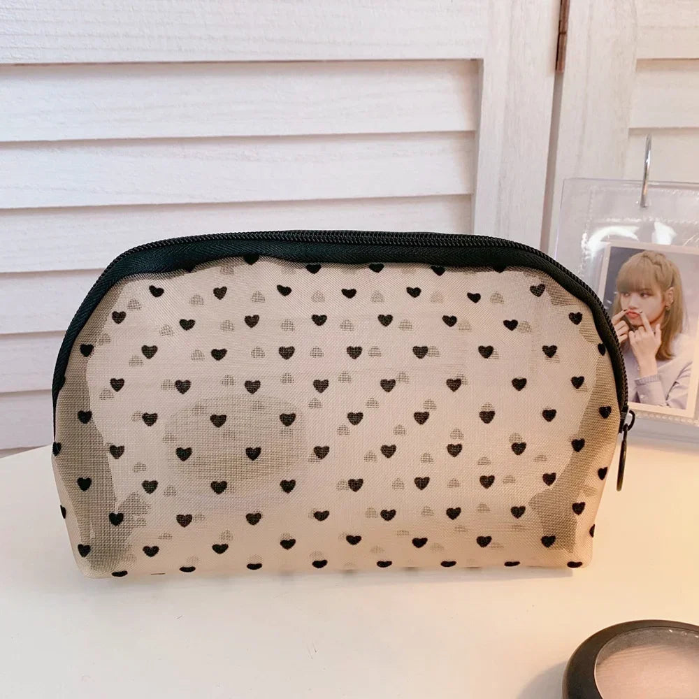 Mesh Cosmetic Travel Storage Makeup Bag Organiser