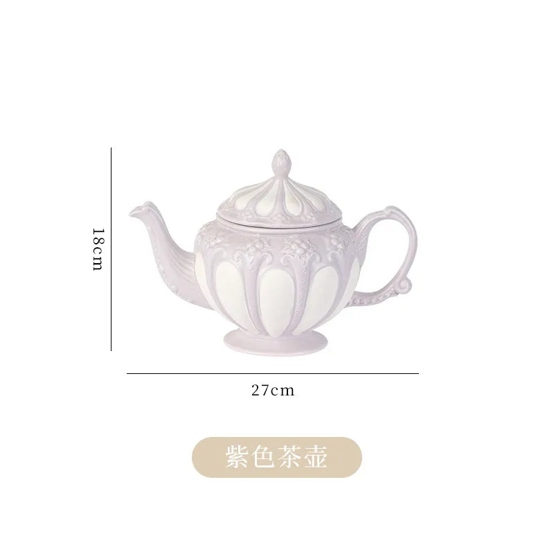 European Retro Coffee Cup & Saucer Set