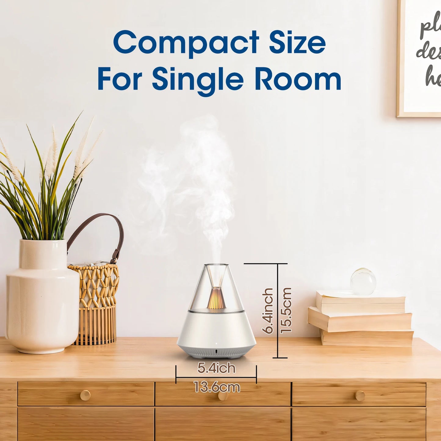 KinYiLO USB Powered 150ml Ultrasonic Essential Oil Diffusers with Candle Light Remote Control