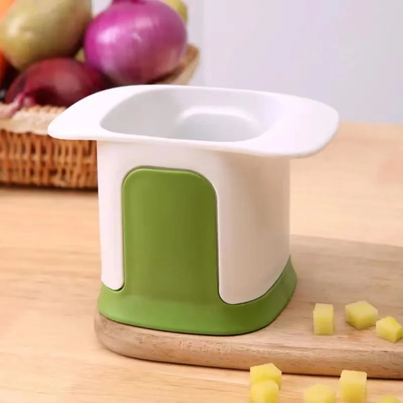 White French Fry Cutter Tool Food and Vegetable Shredder Manual Natural Cutting for Quick Dicing Vegetables and Potatoes Tools