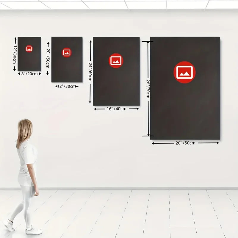 6pcs/set Fashion Leopard Print Magazine Cover Canvas Printing Red Fashion Girl Print Wall Art Poster for Living Room Home Decor