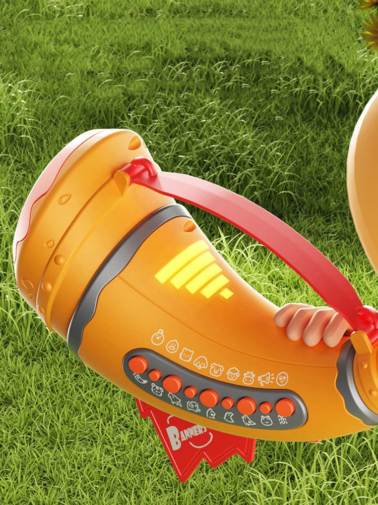 Animal Caller Electronic Toy – Horn-Style Sound Maker with Elephant, Tiger, Wolf, Cat, Dog, Cow, and Bird Sounds for Kids