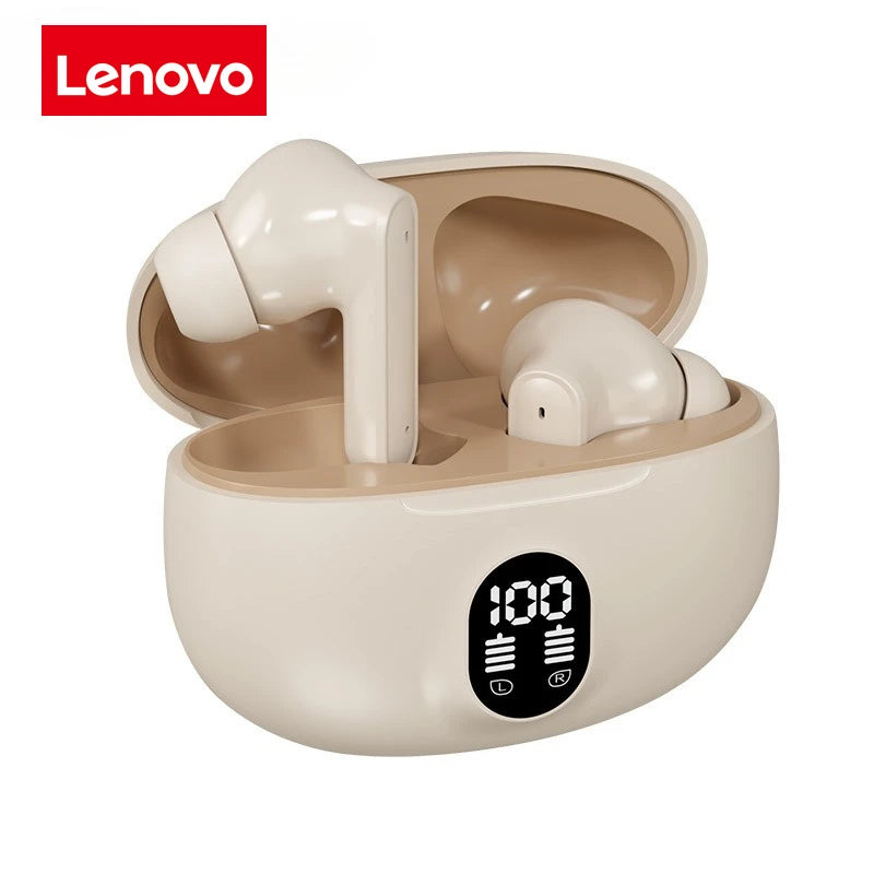 Lenovo Wireless Stereo Headphones Gaming Bluetooth Headset with Microphone Noise Cancelling High-Fidelity Bass