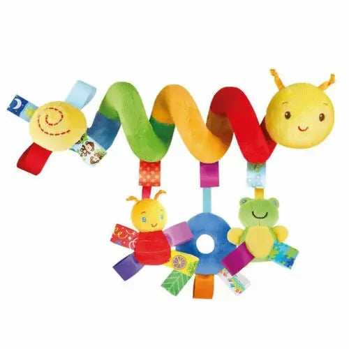 Cute Musical Spiral Hanging Toy – Activity Rattle for Crib, Stroller, and Car Seat for Babies
