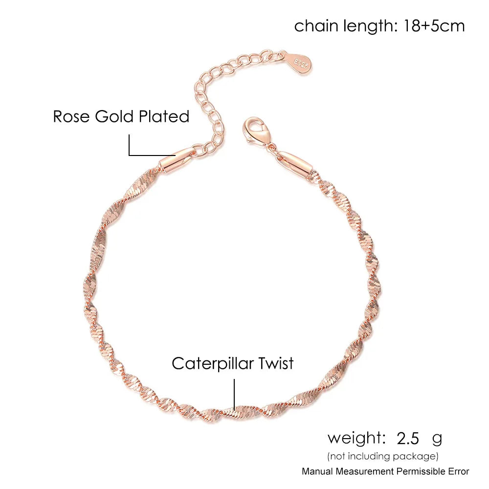 Rose Gold Twist Bracelet