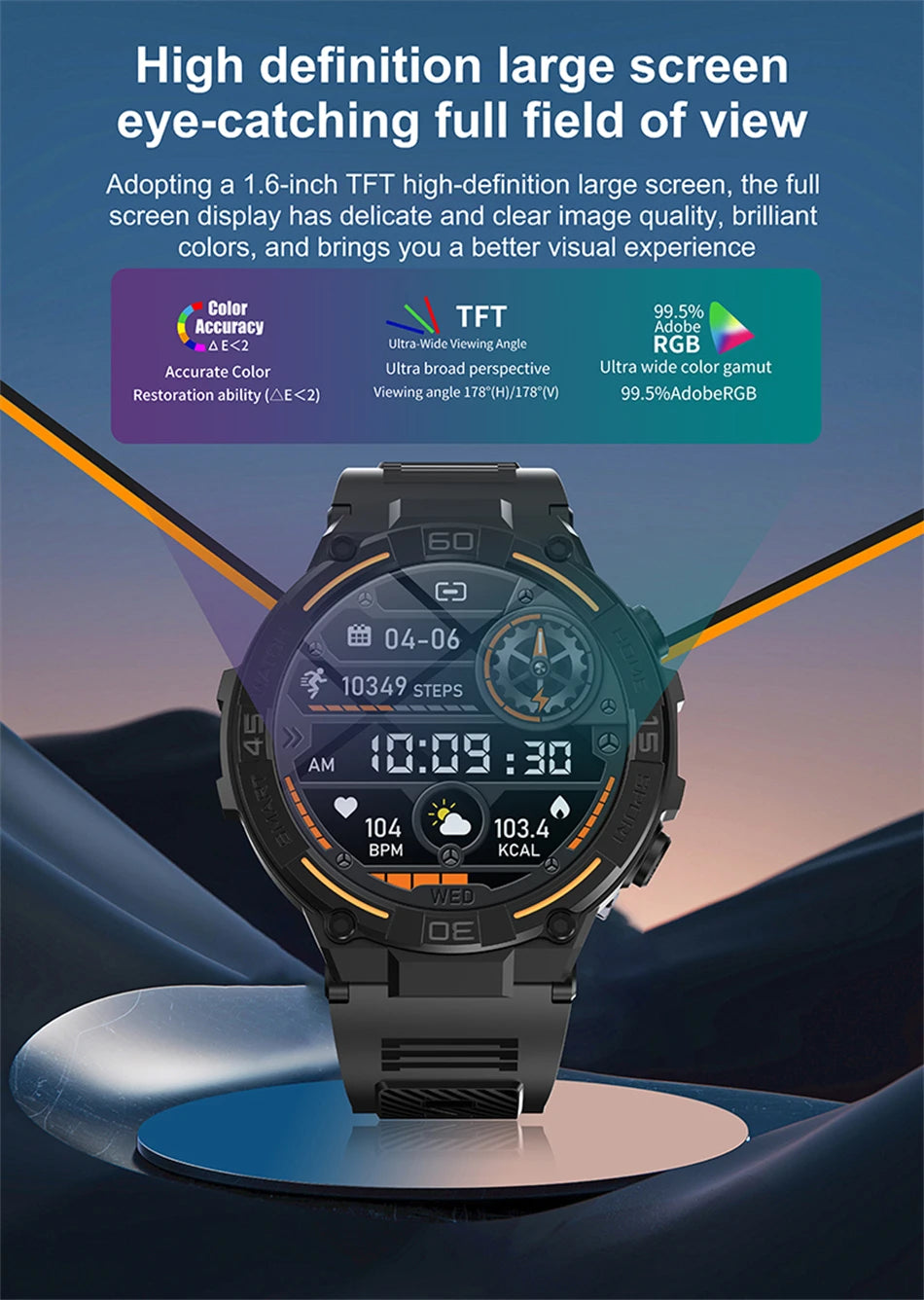 360 HD Smart Watch For Android IOS