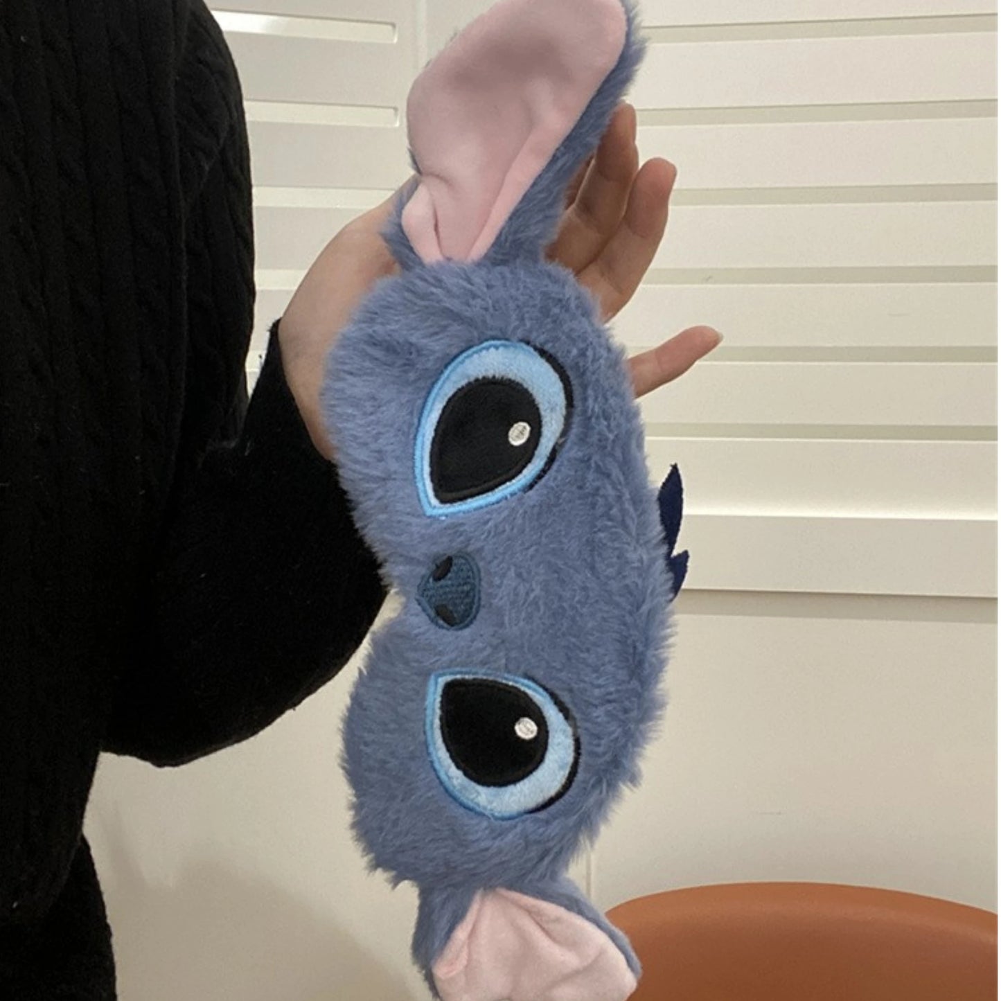 Comfortable Stitch Hooded U-shaped Pillow Cartoon Anime Travel Blackout Nap Neck Pillow With Hat Portable Eye Mask Sleeping