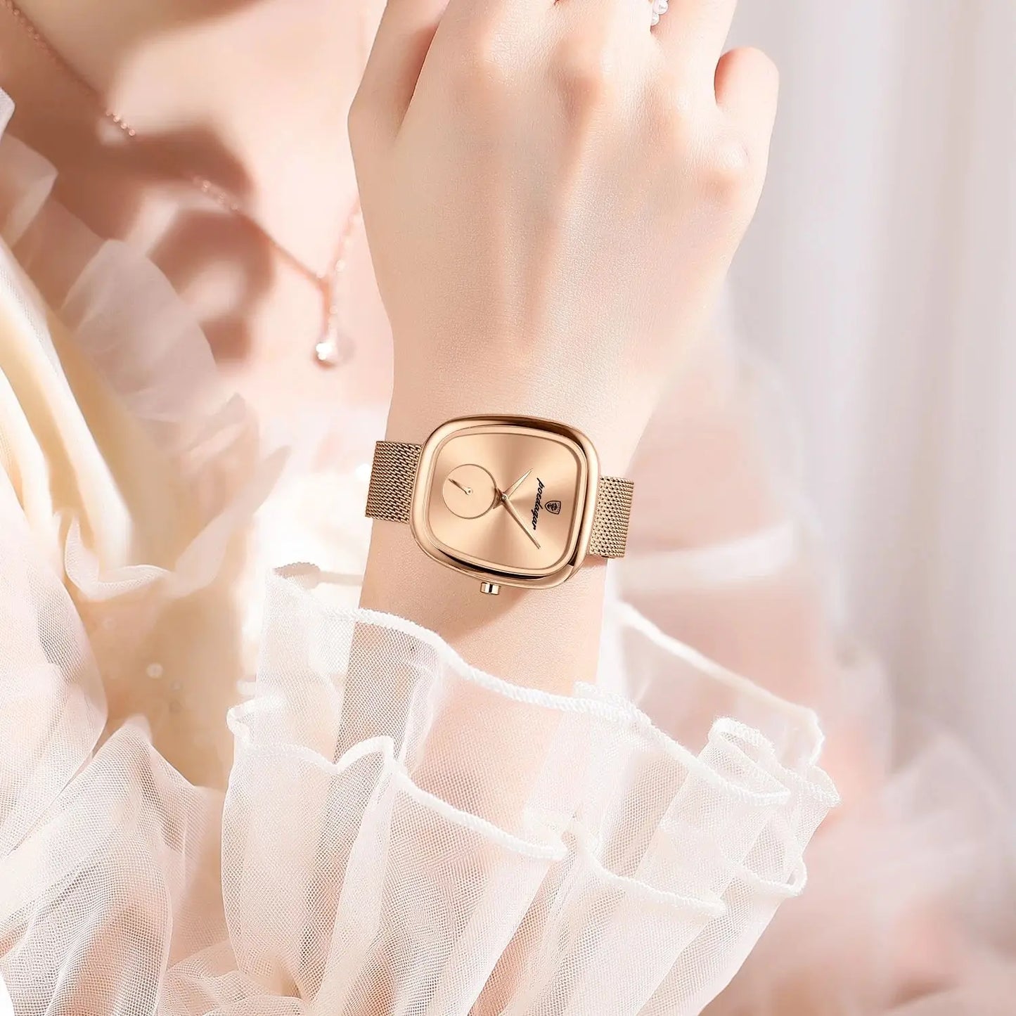 POEDAGAR Top Elegant Fashion Woman Wristwatch Waterproof Stainless Steel Ladies Watch Luxury Women's Quartz Watches Female Reloj