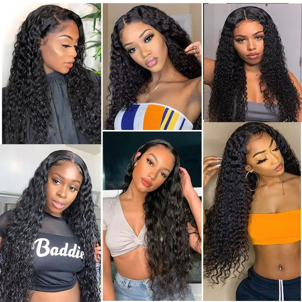 30 40 Inch Loose Deep Wave Lace Frontal Wig 13x6 Hd Curly Human Hair Lace Front Wigs For Women 13x4 360 Water Wave Pre Plucked
