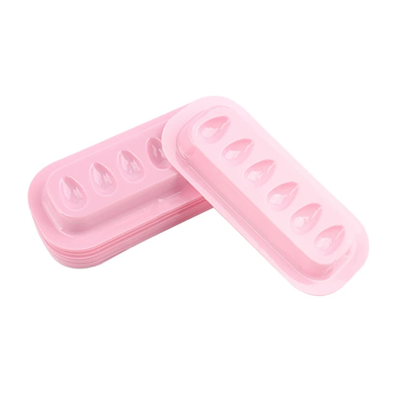 00pcs Disposable PVC Flower Holder Stickers – Adhesive Lash Glue Pallet for Eyelash Extension and Makeup Tools
