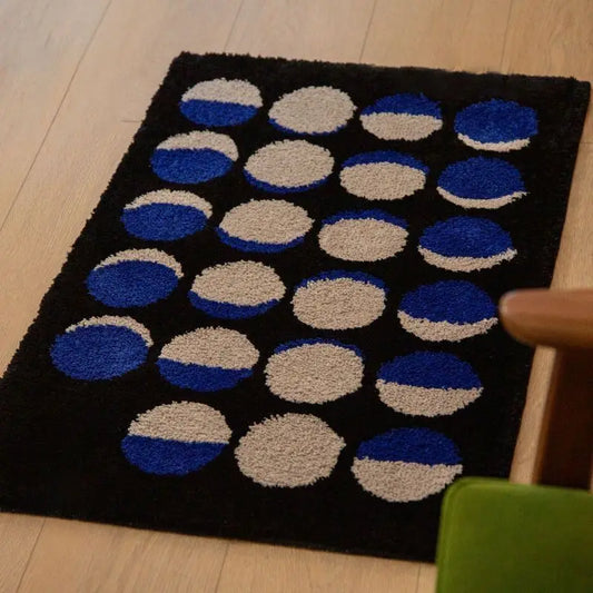 Bathroom door mat, absorbent American retro style bathroom mat, coffee table blanket, writing desk mat