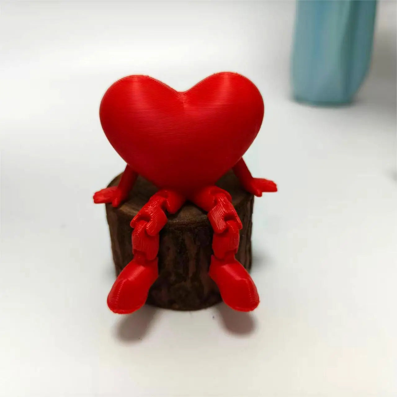 3D Printed Heart Ornament Desk Accessiories Wedding Party Decorations Romantic style Movable decoration Statue Holiday Gifts