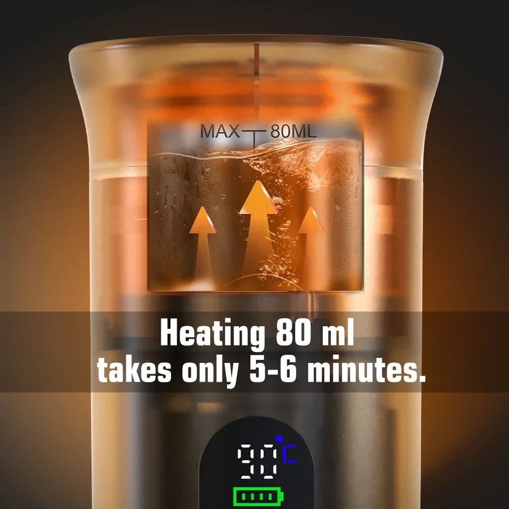 DENOKIN Portable Espresso Coffee Machine With Digital Display 3-in-1 Capsule Coffee Maker