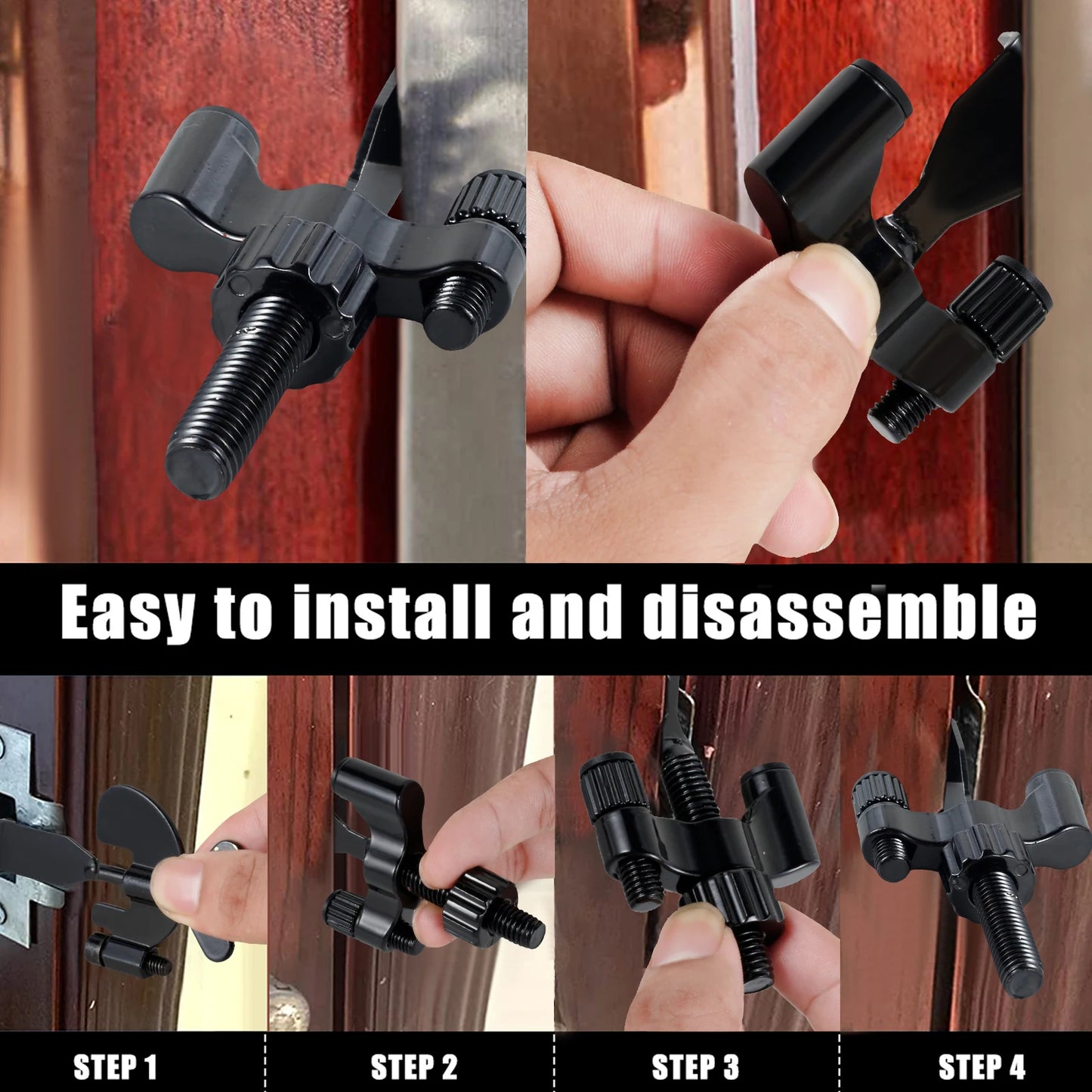 Portable Extra Anti Theft Security Door Lock