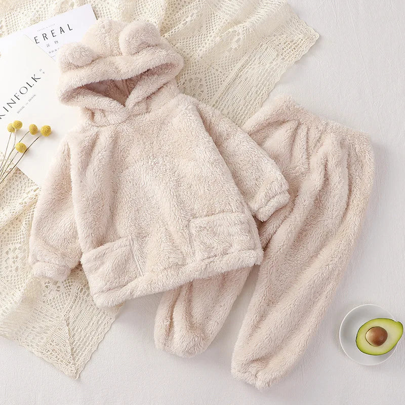 Baby Rompers Kids Cosplay Winter Flannel One-Pieces Hooded Jumpsuits Stitch Jumpers Overall Girl Grows Boy Growings Roupa Bebes