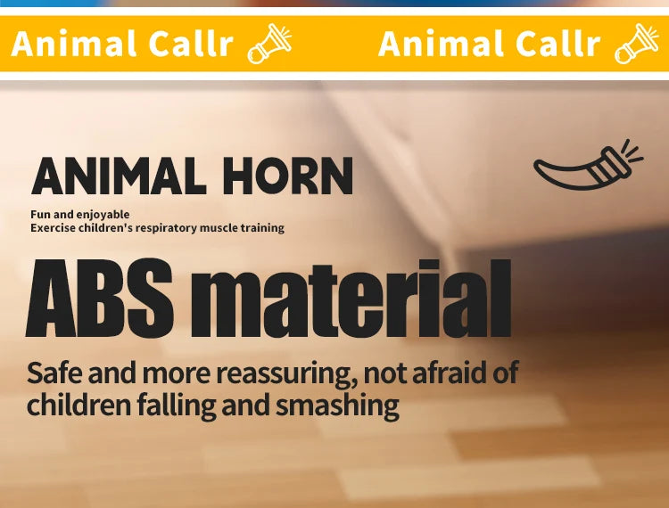 Kids Animal Horn Blowing Toy – Interactive Sound Learning and Oral Muscle Trainer with Easy-Clean Design