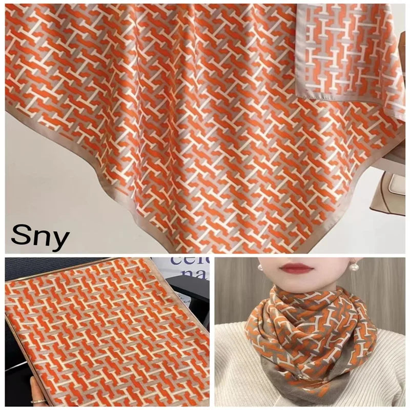 Tensili Brocade Satin Scarf Printed Silk Shawls