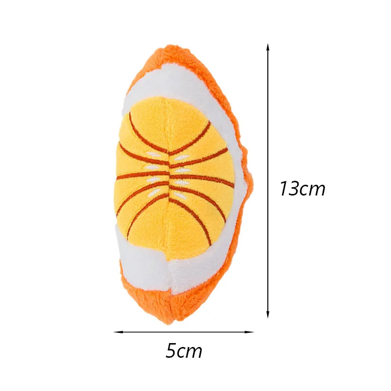 Plush Fruit-Shaped Dog Toy – Squeaky Chew Toy for Small & Medium Dogs, Teeth-Cleaning Pet Toy for Puppies and Cats